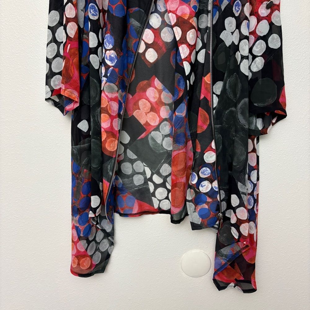 Joseph Ribkoff Chiffon Jacket Top - Picture 10 of 10